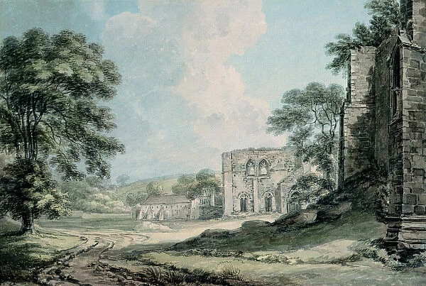 Furness Abbey, Lancashire (w  /  c on paper)