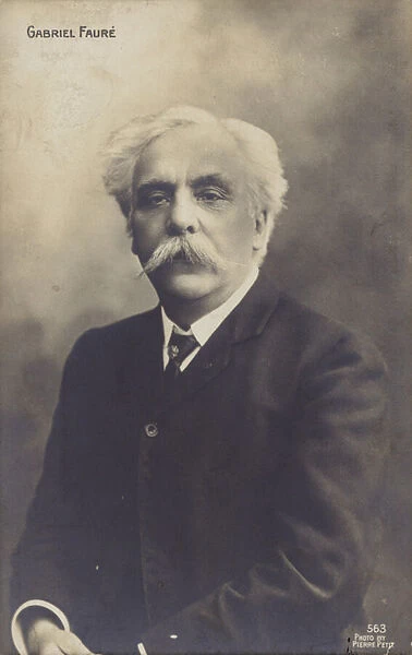 Gabriel Faure, French composer, organist, pianist and teacher (1845-1924) (b  /  w photo)
