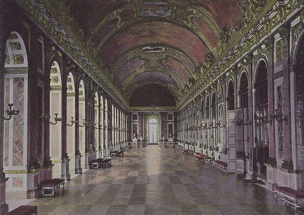 Galerie des Glaces (coloured photo)