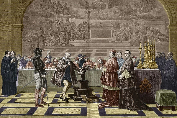 Galilee (Galileo Galilei) before the Inquisition of the Holy Office (Holy Office