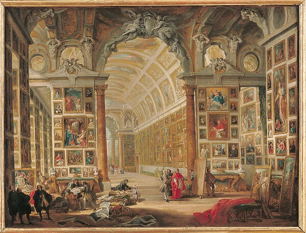 The Gallery of Cardinal Silvio Valenti-Gonzaga in Rome, 1749 (oil on canvas)