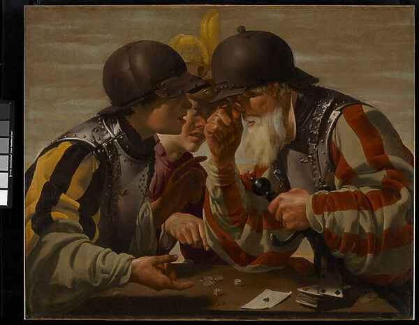 The Gamblers, 1623 (oil on canvas)