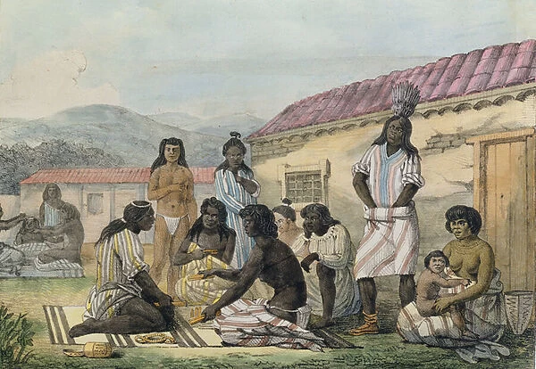A Game played by the natives of California, from Voyage Pittoresque Autour du