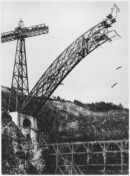 The Garabit Viaduct (b  /  w photo)