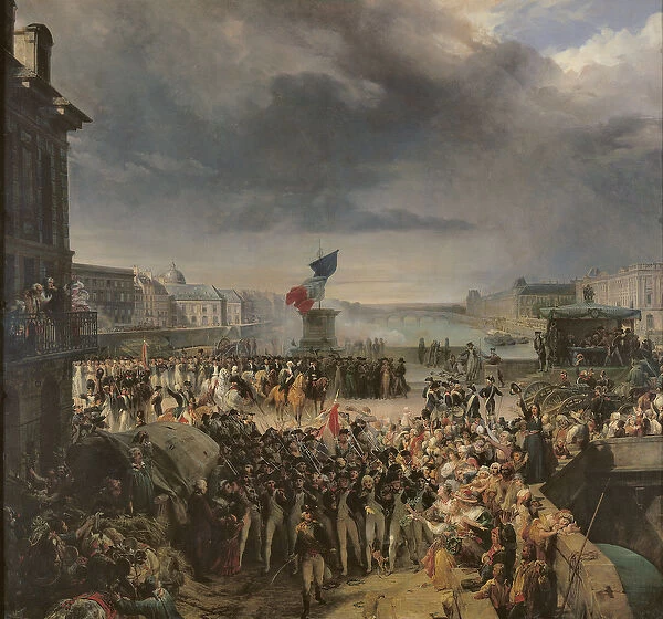 The Garde Nationale de Paris Leaves to Join the Army in September 1792, c. 1833-36