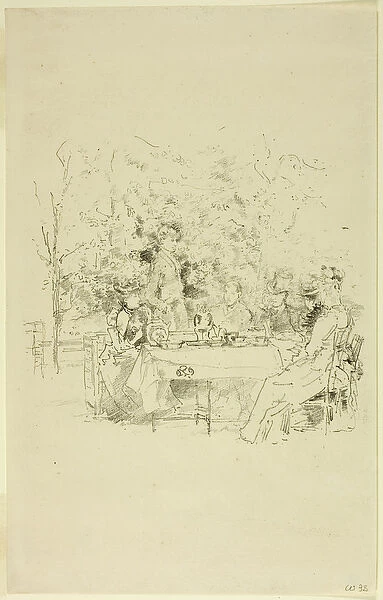 The Garden, 1891 (transfer lithograph in black on cream wove paper)