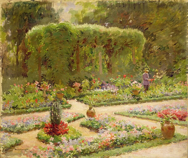 In the Garden, 1923 (oil on canvas)