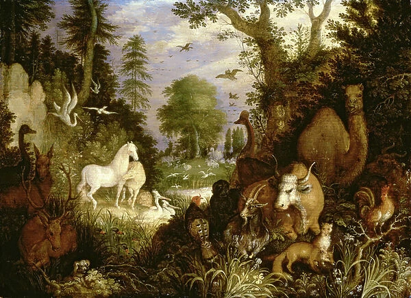 The Garden of Eden (oil on canvas)
