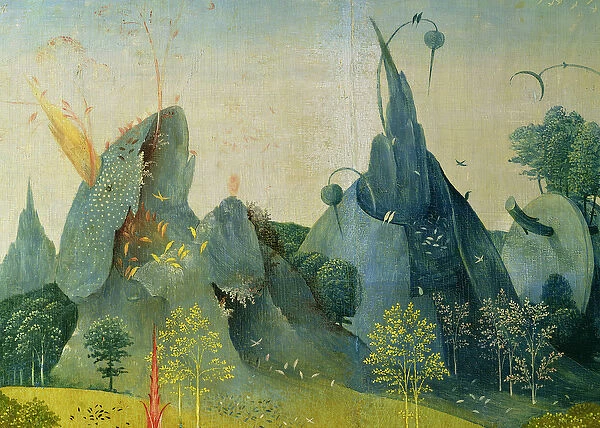 The Garden of Eden, detail from the right panel of The Garden of Earthly Delights, c