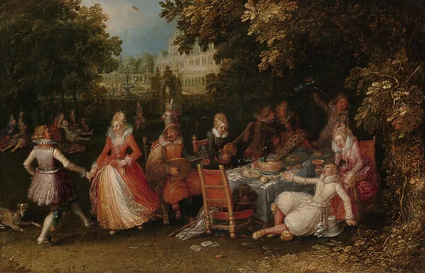 The Garden Party, c. 1610 (oil on panel)