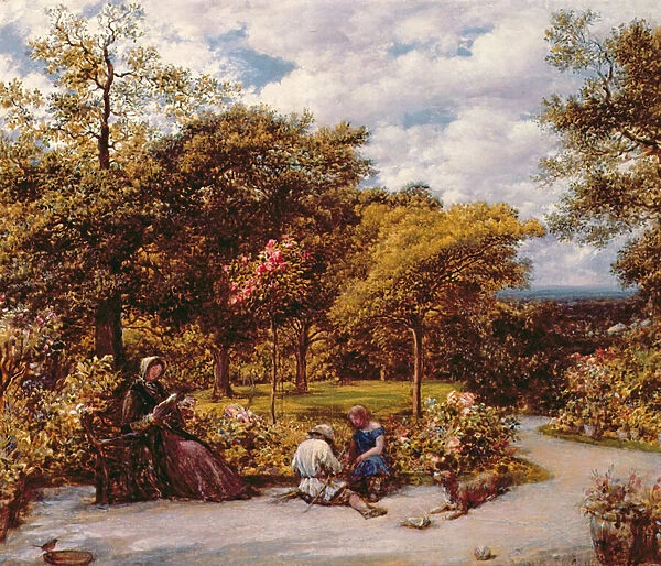 My Garden at Redhill, 1859 (oil on canvas)