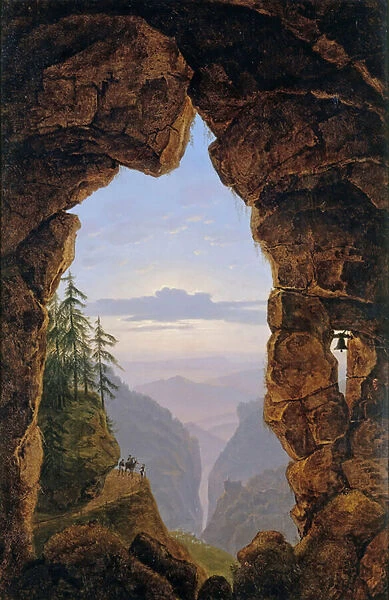 Gate in the Rocks - Karl Friedrich Schinkel (1781-1841). Oil on canvas, 1818