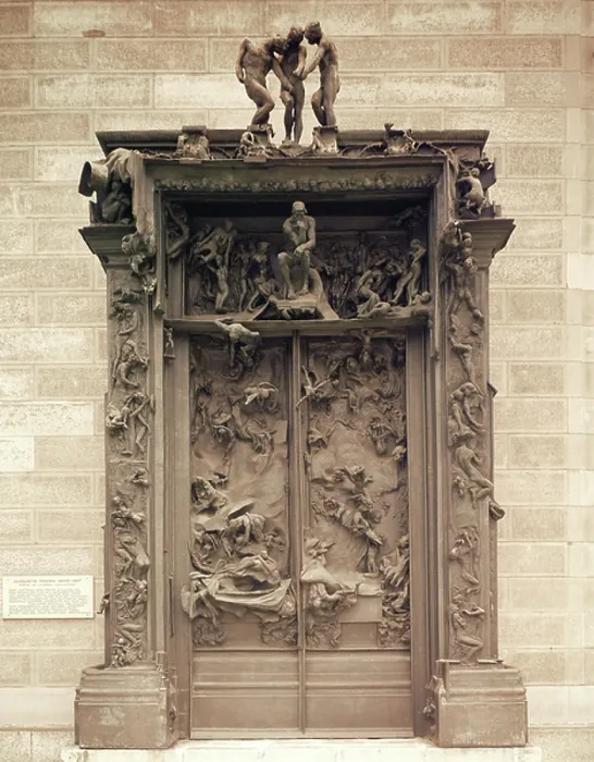 Framed Print : The Gates of Hell. Bronze (bronze)