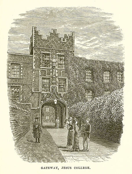 Gateway, Jesus College (engraving)