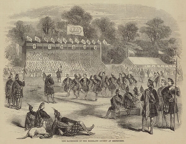The Gathering of the Highland Society at Edinburgh (engraving)
