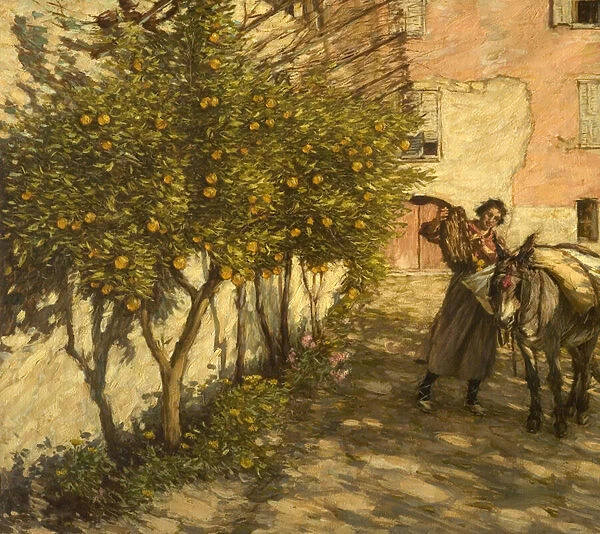 Gathering Oranges, 1929 (oil on canvas)