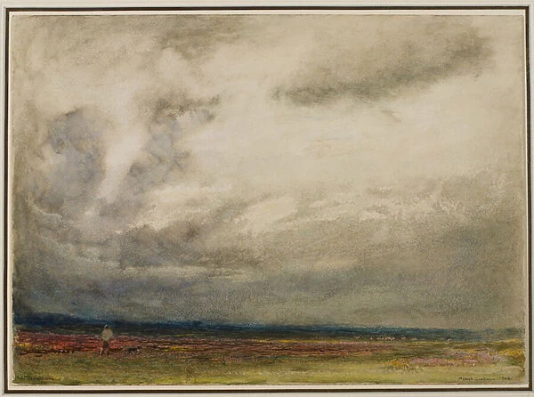 A Gathering Storm, 1908 (w  /  c & bodycolour on paper)