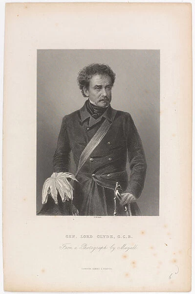 Gen. Lord Clyde, G. C. B. 1856 circa (engraving)