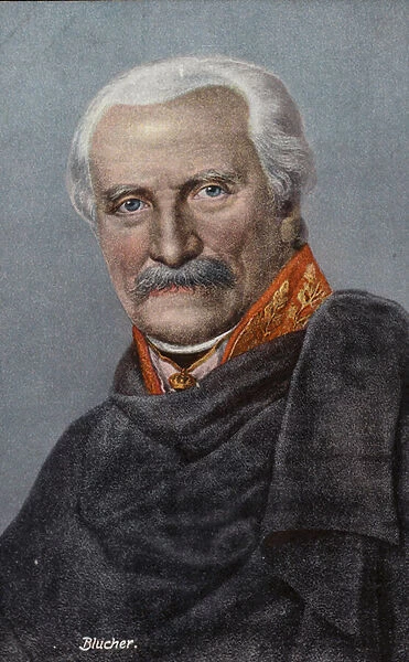 General Blucher (colour litho)