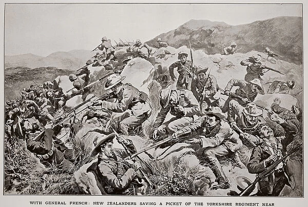 With General French: New Zealanders saving a picket of the Yorkshire Regiment near