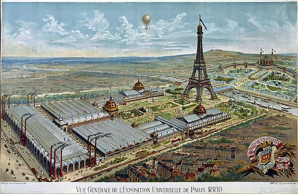 General view of the Paris Universal Exhibition in 1889, 1889 (poster)
