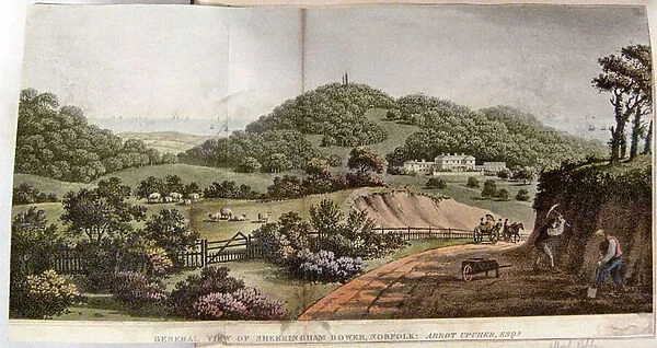 General View of Sherringham Bower, Norfolk: Abbot Upcher, c. 1812 (w  /  c on paper)