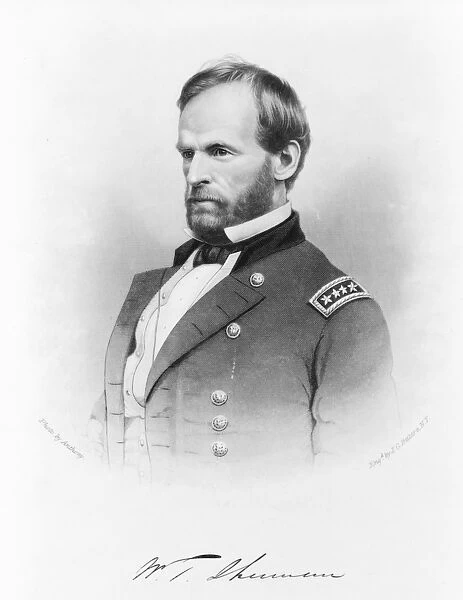 General William T. Sherman, c. 1865 (engraving)