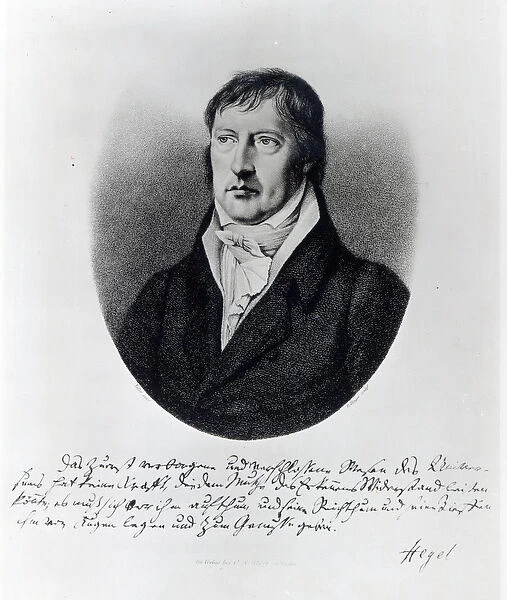 Georg Wilhelm Friedrich Hegel, engraved by F. W Bollinger, c. 1825 (engraving)