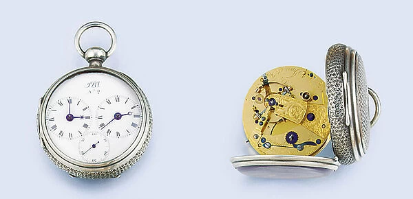 George III mean and sidereal pocket chronometer with Z balance, No. 2 (metal & enamel)