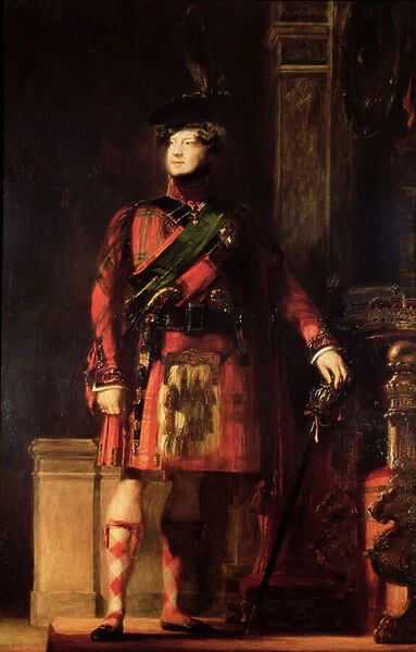 George IV (1762-1830) in Highland Dress, 1830 (oil on canvas)