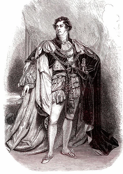 George IV, king of England, 1847 (engraving)