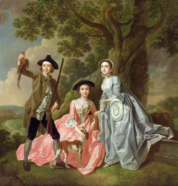 George Rogers with his Wife, Margaret, and his Sister, Margaret Rogers, c. 1748-50