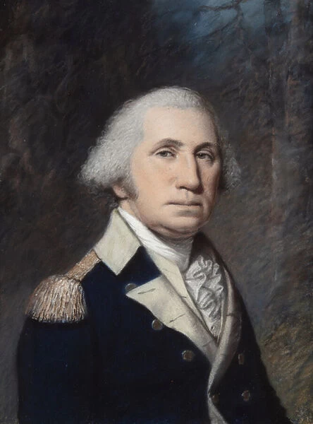 George Washington, probably 1796-97 (pastel on grey paper)
