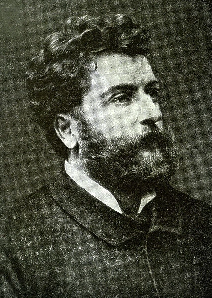Georges Bizet, 19th century (b / w photo)