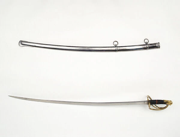 German cavalry sword and scabbard, Orange Free State Artillery, South Africa