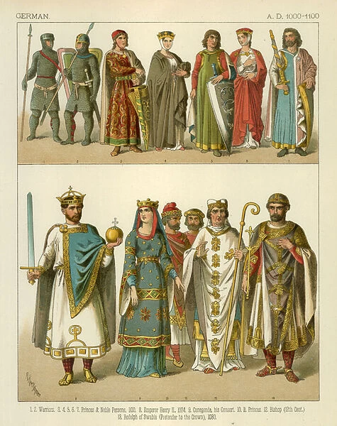 German Costume 1000-1100 AD