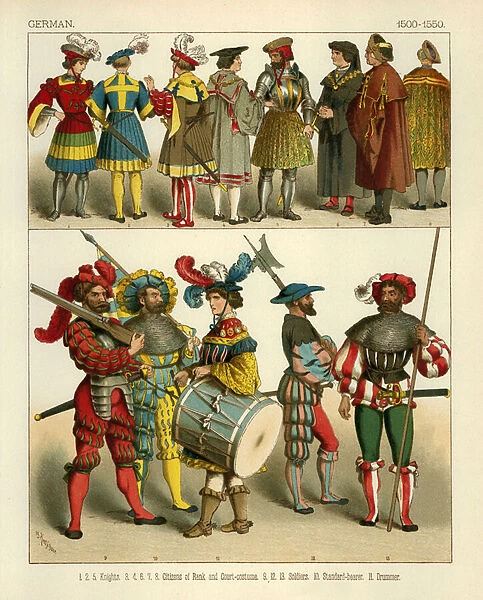 German Costume 1500-1550