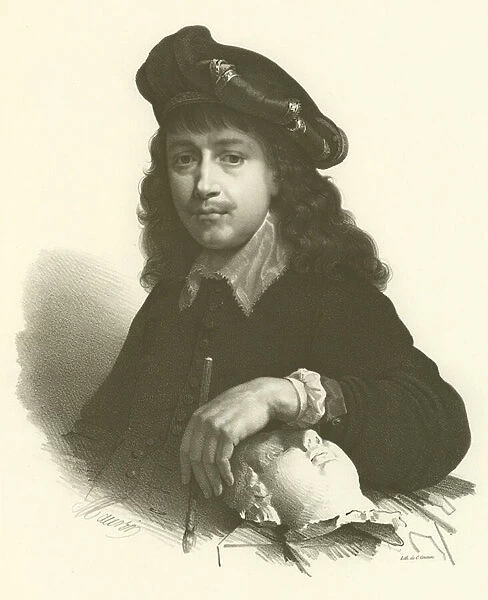 Gerrit Dou, Dutch artist (engraving)