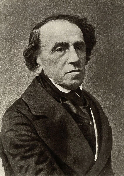 Giacomo Meyerbeer (1791-1864) (Jakob Liebmann Beer) German composer who settled in Paris and established himself as a foremost composer of Frrench grand opera (b / w photo)