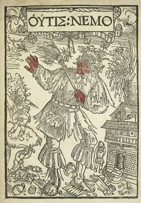 Framed Print : A giant. BL3268944 A giant; British Library, London, UK; (add.info.: Ulrici Hutteni Nemo