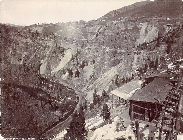 Gilman and Eagle River Canyon, c. 1880-90 (b  /  w photo)