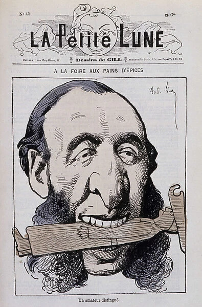 The gingerbread fair, a distinguished amateur: Caricature by Jules Ferry anticlerical