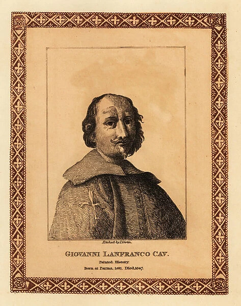 Giovanni Lanfranco, 1817 (etching)
