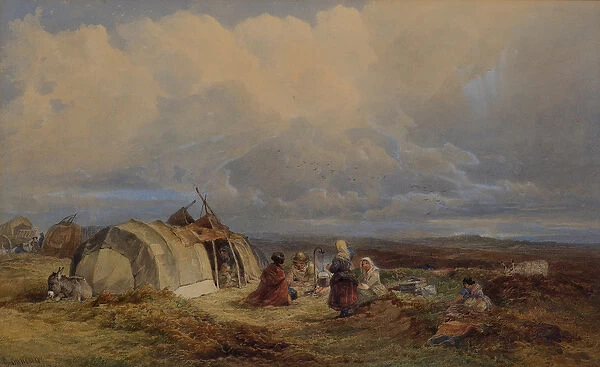 Gipsy Encampment, c. 1863 (w  /  c)