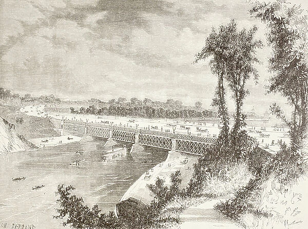 The Girard Point Bridge (litho)
