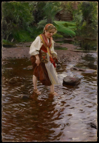 The Girl from Alvdalen, c. 1911 (oil on canvas)