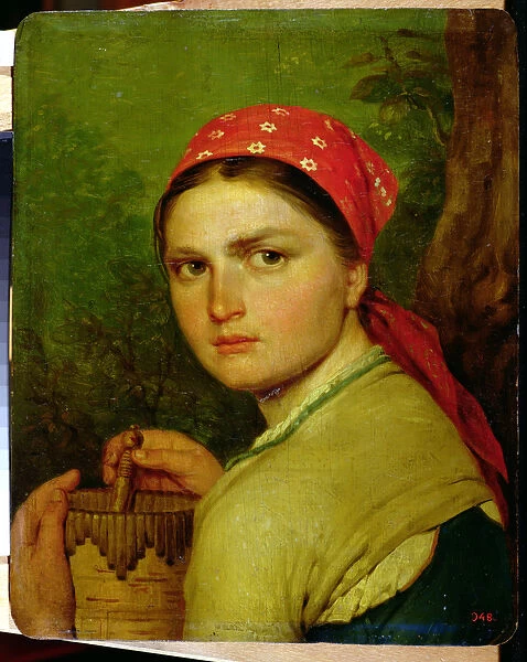 Girl with a Birch-Bark Jar, c. 1824 (oil on panel)
