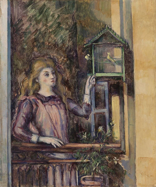 Girl with Birdcage, c. 1888 (oil on canvas)