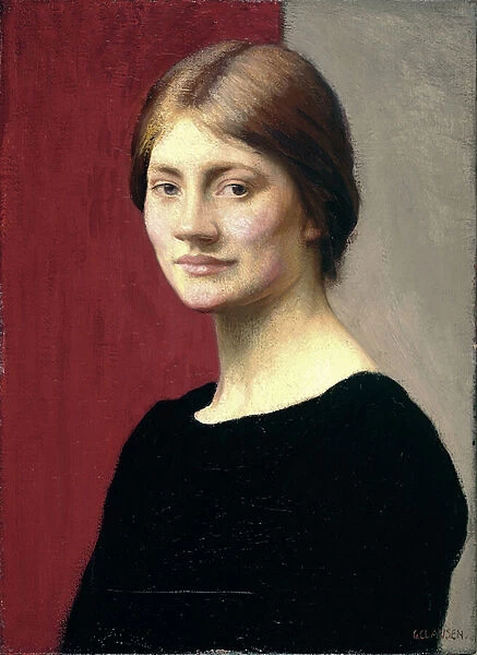 A Girl in Black, 1913 (oil on canvas)