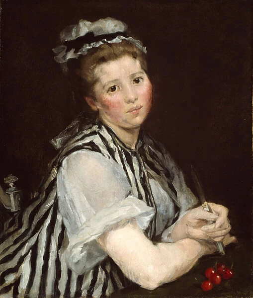 Girl with Cherries, c. 1870 (oil on canvas)